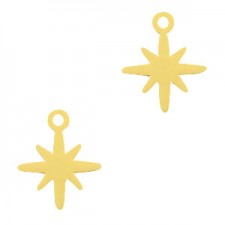 Metal Bohemian pendant Star Gold